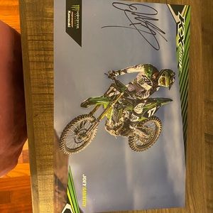 Autographed poster by Joey Savatgy